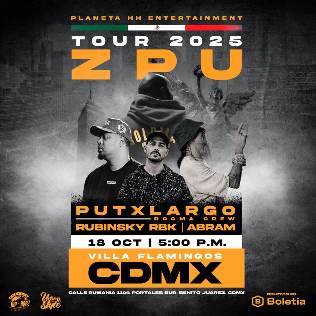 ZPU 11 Tour Gira Latam Latinoamérica México Mexico Monterrey CDMX Guadalajara Toluca Aguascalientes Directo Live Concierto 2025 Hombre de Oro Goldman Zoldados Chile Santiago Costa Rica San José Guatemala Argentina Colombia Ecuador
