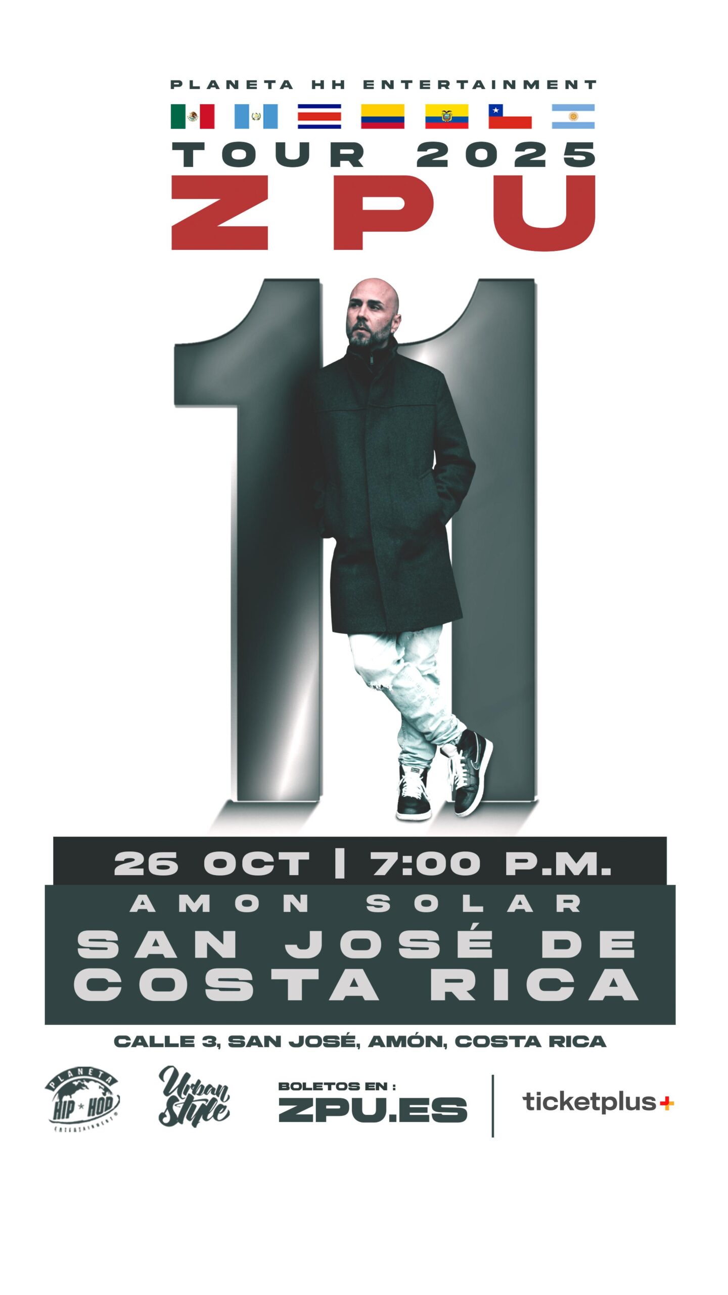 ZPU '11' Tour 2025 – Costa Rica – ZPU | Web Oficial del Artista de