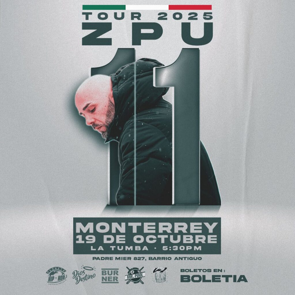 ZPU 11 Tour Gira Latam Latinoamérica México Mexico Monterrey CDMX Guadalajara Toluca Aguascalientes Directo Live Concierto 2025 Hombre de Oro Goldman Zoldados Chile Santiago Costa Rica San José Guatemala Argentina Colombia Ecuador