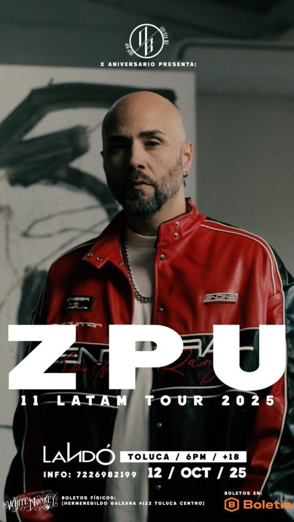 ZPU 11 Tour Gira Latam Latinoamérica México Mexico Monterrey CDMX Guadalajara Toluca Aguascalientes Directo Live Concierto 2025 Hombre de Oro Goldman Zoldados Chile Santiago Costa Rica San José Guatemala Argentina Colombia Ecuador